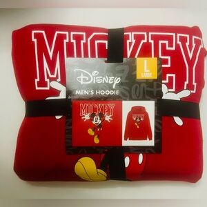 Disney Red Mickey Mouse Sweatshirt Large NWT